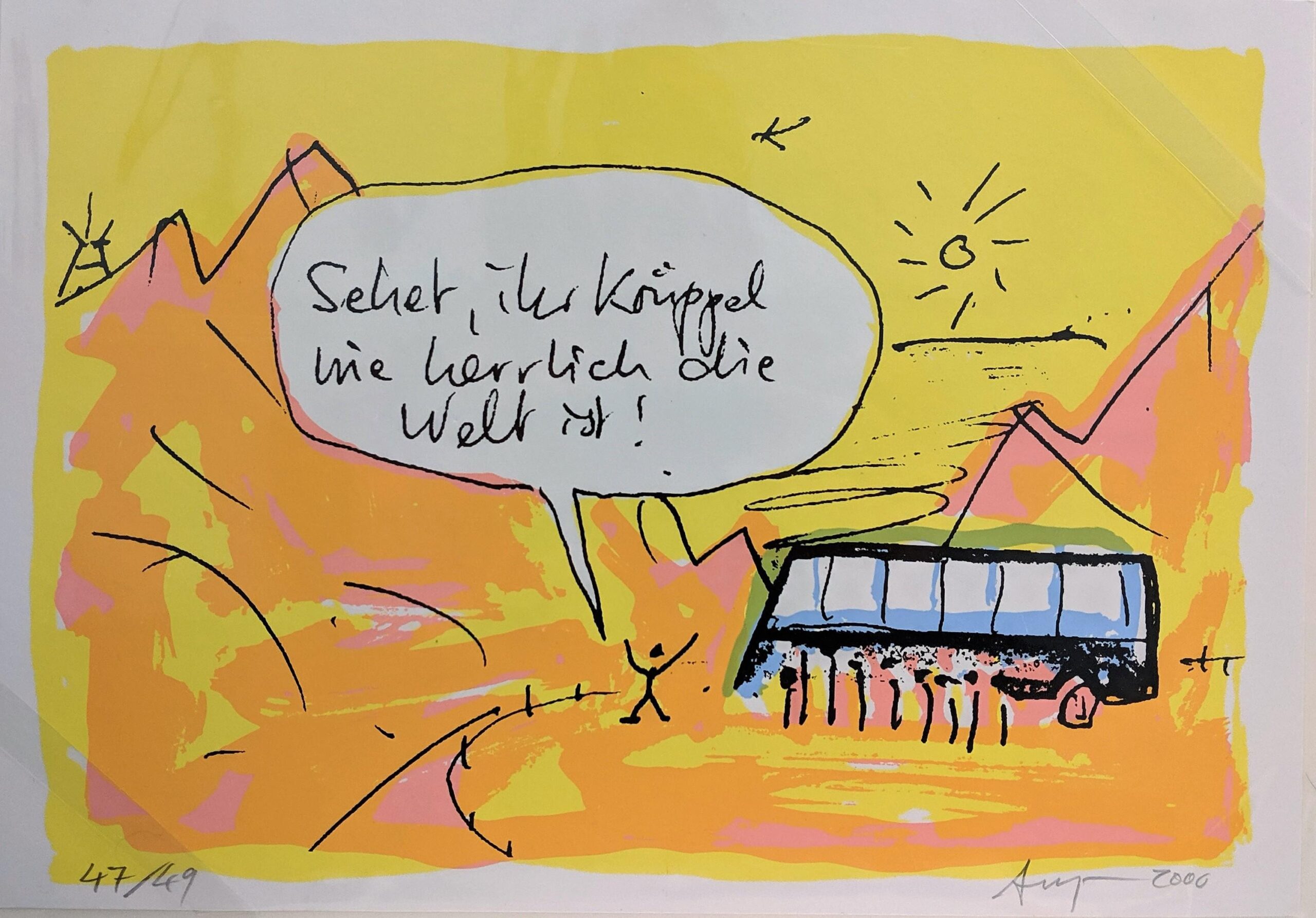 o.T (Seht, ihr Krüppel…) - Peter Angermann 